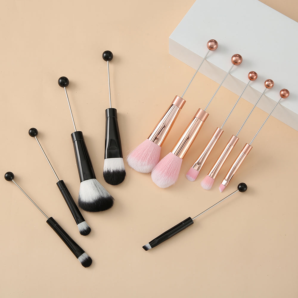 Wholesale Beadable Metal DIY Makeup Brush Set